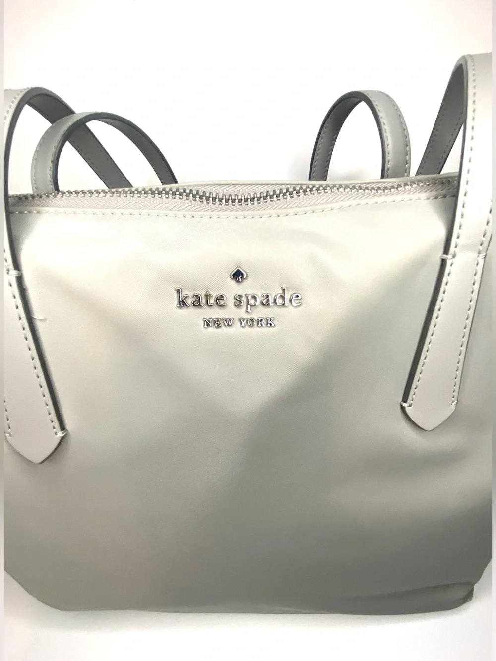 kate spade retails $299 ($49) Gray Tote with Top Zip
